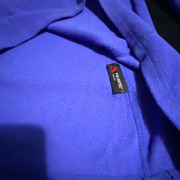 The North Face Blue Zip Up Sweater with Stand-Up Collar - Picture 6 of 10